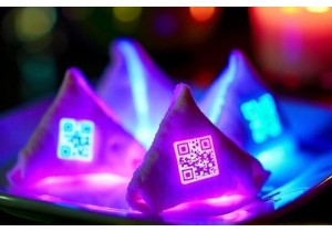 Glow-in-the-Dark Fortune Cookies with QR Code Secrets