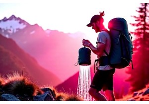 Portable Shower in a Backpack for Unexpected Sweats