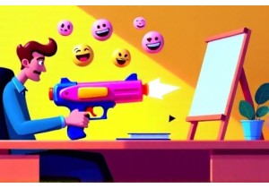 Emoji-Firing Stress Relief Gun for Office Drama