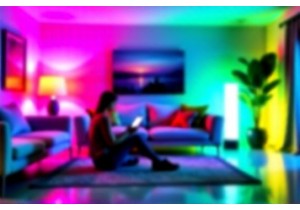 Color Changing LED Bulbs App Control and Voice Assistant Sync