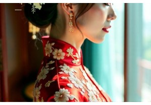 Celebrate Love with Bridal Qipaos Adorned in Silk Thread