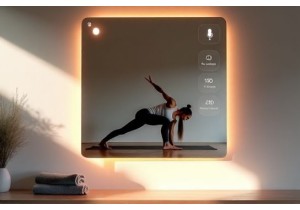 Fitness Mirror with Voice Control and On Demand Yoga Classes