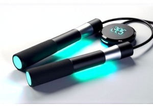 Smart Jump Rope with Built In Display and Wireless Charging