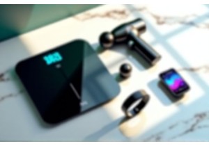 Health Tech Bundle Featuring Smart Scale Massage Gun and Band