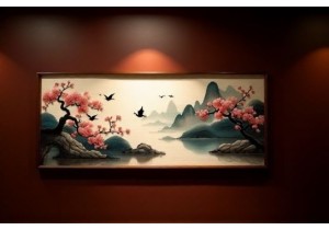 Hand Embroidered Wall Art Inspired by Traditional Chinese Aesthetic Values