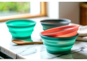 Creative Home Goods China Collapsible Silicone Bowls for On the Go Living