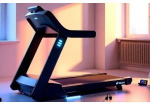 Foldable Walking Machine with Auto Incline and Bluetooth Connectivity