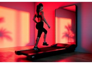 All In One Home Fitness Station with Mirror Treadmill and Recovery Tools