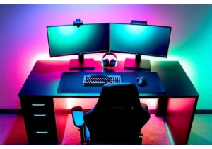 Gaming Desk Setup Essentials For Esports Players With Cable Management Solutions