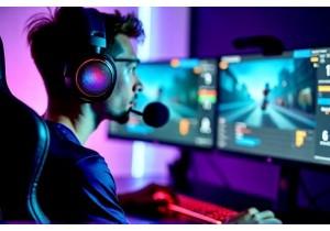 Wireless Gaming Headsets with Mic Monitoring for Streamers and Team Communication