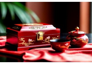 Unique Chinese Gifts for Newlyweds Featuring Red Lacquer and Gold Detailing