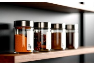 Creative Home Goods China Magnetic Spice Jars with Bilingual Labels