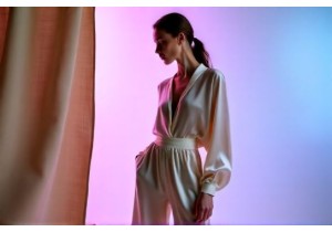 Sustainable Luxury Silk Clothing Made with Ethically Sourced Mulberry Fibers