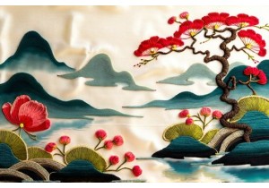 Exquisite Hand Stitched Embroidery Art Pieces for Asian Art Collectors