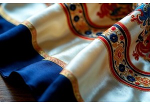 Silk Scarves with Traditional Chinese Zodiac Motifs Hand Embroidered in Suzhou