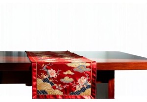Chinese Silk Table Runners with Hand Embroidery