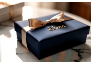 Personalized Silk Gift Boxes Featuring Custom Name Embroidery and Fine Fabric