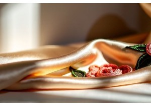 Embroidery Art Prints on Pure Silk Fabric for Sophisticated Home Accents